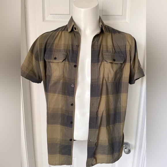 Mens Kuhl Response Short Sleeve Button Up Shirt Medium - Picture 3 of 9